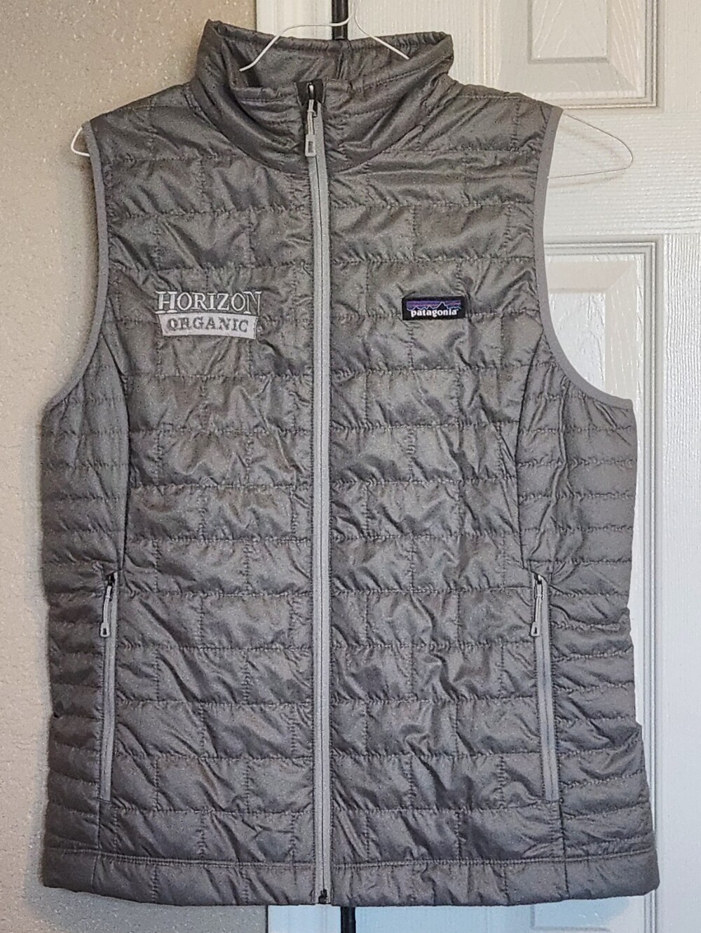 Patagonia Women's Light Gray Quilted Down Vest